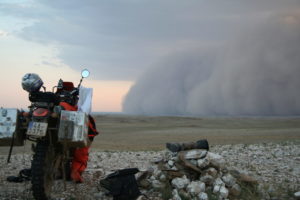 Písečná bouře Mongolsko