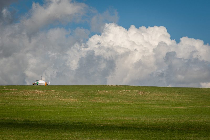 Mongolsko step Mongolia steppe